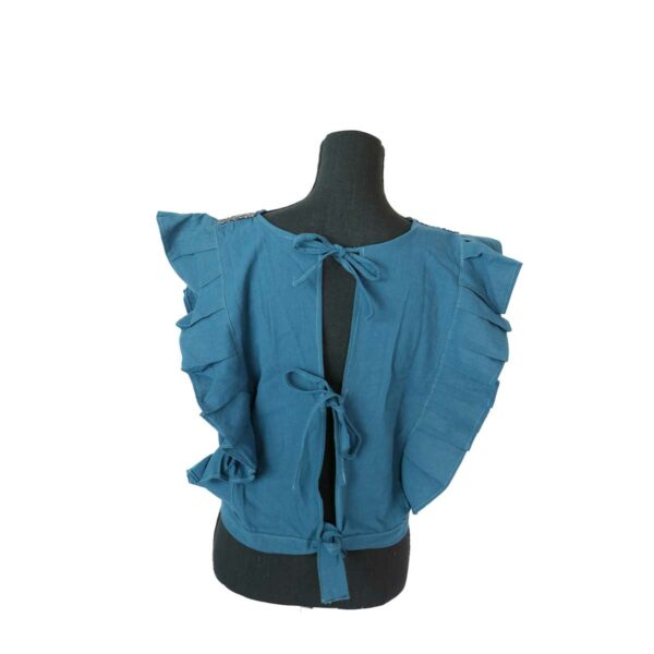 Blusa ombliguera azul - Image 2