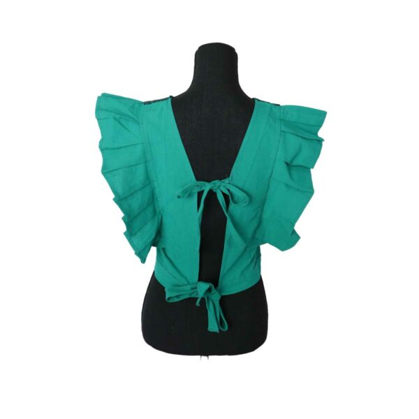 Blusa ombliguera verde - Image 2