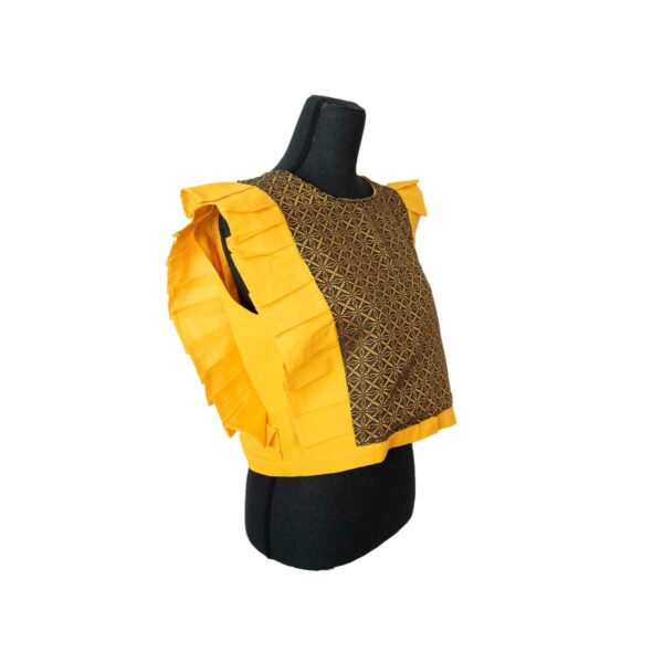 Blusa ombliguera amarilla - Image 3