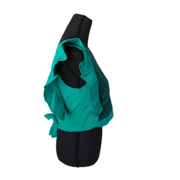 Blusa ombliguera verde - Image 3