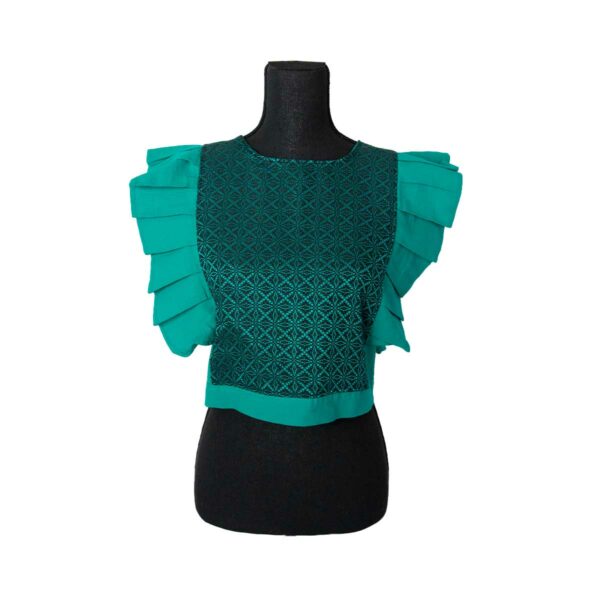 Blusa ombliguera verde - Image 4