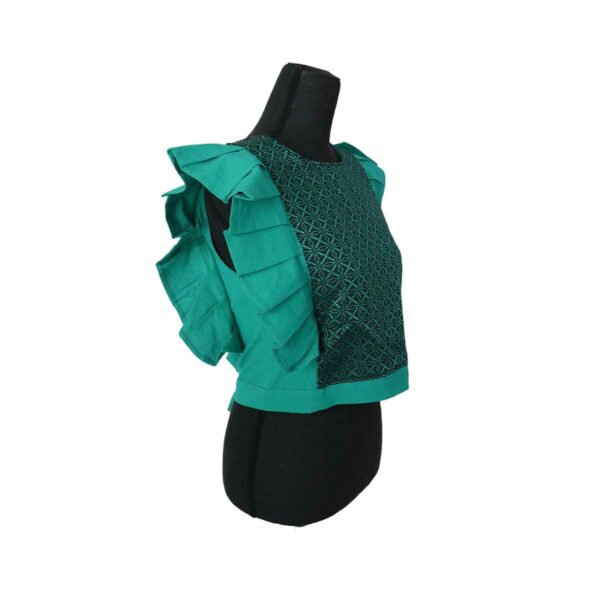 Blusa ombliguera verde - Image 5