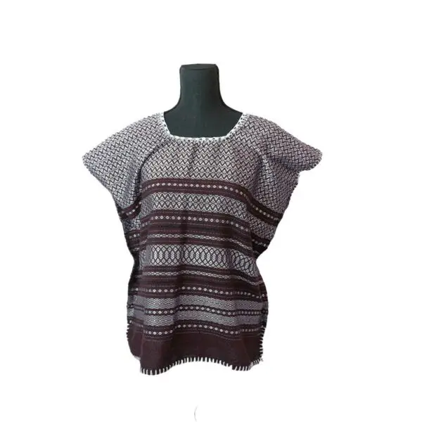 Blusa panal terminado con tejido café - Image 5