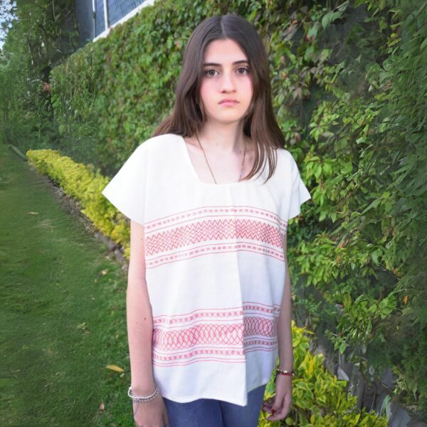 Blusa de Franjitas naranja