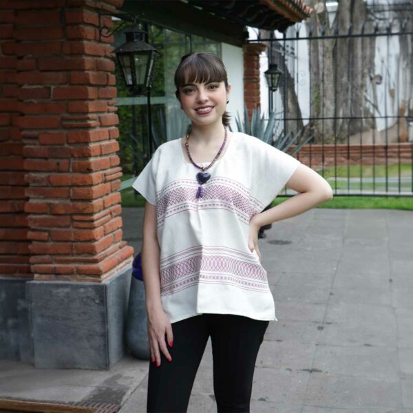 Blusa de Franjitas morada