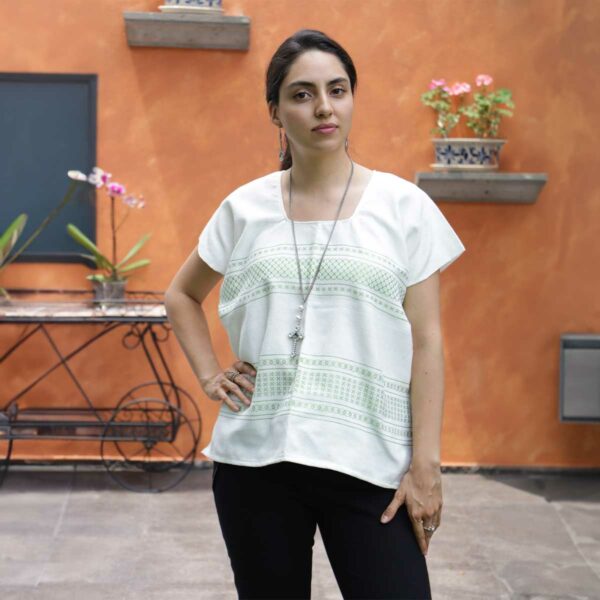 Blusa de Franjitas verde