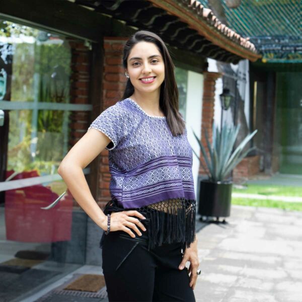 Blusa mariposa morada