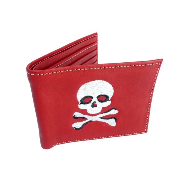 Cartera roja para hombre