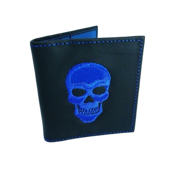 Tarjetero azul para hombre