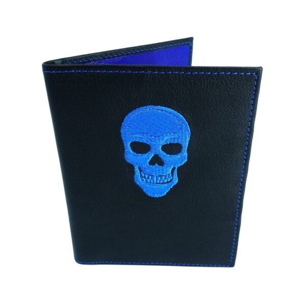 Tarjetero azul para hombre