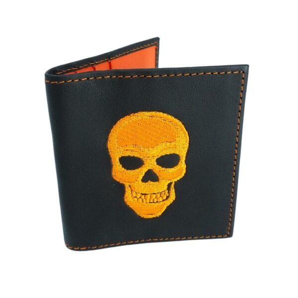 Tarjetero naranja para hombre