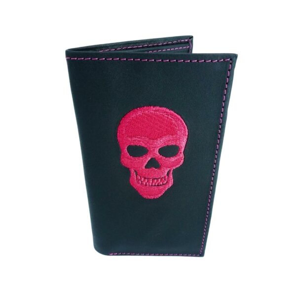 Tarjetero vertical rosa para hombre